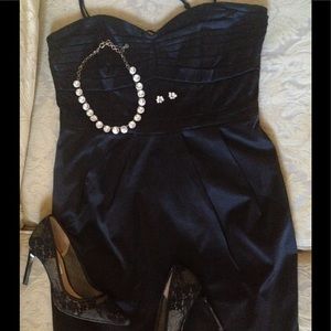 H&M chic satin cocktail dress.